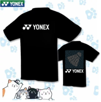 Yonex เสื้อแบดมินตันสำหรับผู้ชายและผู้หญิง,เสื้อออกกำลังกายกลางแจ้งแห้วเร็วระบายได้ใส่สบายฤดูร้อน2023