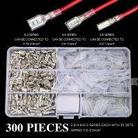 [HOT ZHKKZZLWWG 510] 300Pcs 2.8/4.8/6.3Mm Crimp Terminals ฉนวนซีลสายไฟขั้วต่อ Crimp Terminal Connector Assortment Kit