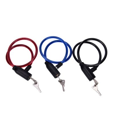1pc Cycling 8x640mm Cable Anti-Theft Bike Bicycle Scooter Safety Lock With 2 Key bicycle accessories  sur ron electric bike Locks