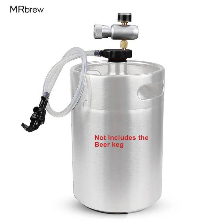 Portable Mini Keg Spear Plastic Mini Growler Tap Kit Beer/Wine Dispenser With Picnic Faucet Co2