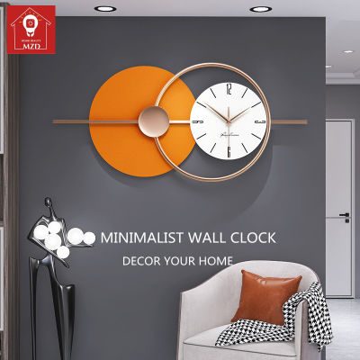 Mzd【bedroom/livingroom/work】สไตล์ยุโรป Minimalist นาฬิกาแขวนขนาดใหญ่ Creative Mute นาฬิกาตกแต่งบ้าน Modern Wall Watch