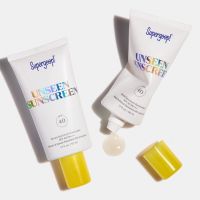 50มิลลิลิตร Supergoop แต่งหน้าเครื่องสำอางครีมกันแดด SPF40สำหรับใบหน้าไพรเมอร์ Supergeep ครีมกันแดดแต่งหน้าผู้หญิงแต่งหน้าไพรเมอร์