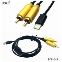 USB C RCA Audio Cable Type C to 2 RCA Cable 2rca Jack Type C RCA Cable for iPhone Sumsung Xiaomi Speaker Home Theater TV 80cm