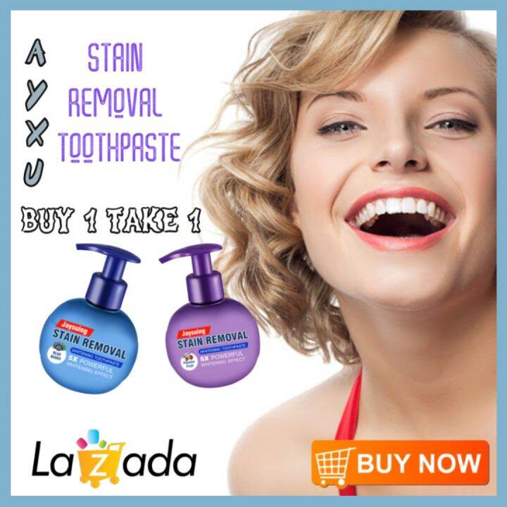 BUY 1 TAKE 1 AYXU BAKING SODA STAIN REMOVAL TOOTHPASTE Lazada PH