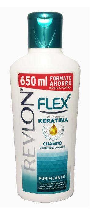 Revlon Flex Keratina Purifying Shampoo 650mL - Made in Spain | Lazada PH