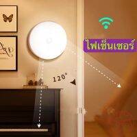 ส่งทันทีไฟกลางคืน โคมไฟหัวเตียง LED 0.6w ชาร์จ โคมไฟ  ยึดผนังด้วยแม่เหล็ก  LED  Button night light