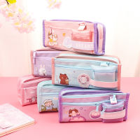 Large Capacity Pencil Case School Students Stationery Pen Storage Supplies Pen Box Pencil Cases Bags Office Supplies 050096