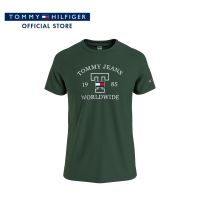 Tommy Hilfiger เสื้อยืดแขนสั้นผู้ชาย รุ่น DM0DM17214 L2M - สีเขียว