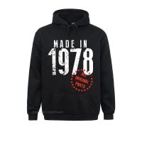 Made In 1978 All Original Parts Unique Birthday Harajuku Hoodies Mans Long Sleeve Clothes High Quality Cotton Clothes Size XS-4XL