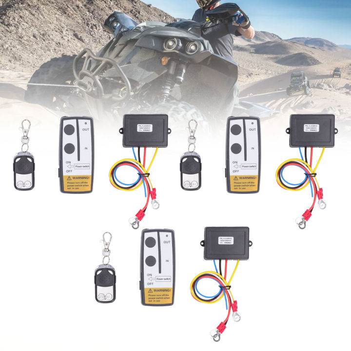 3-ชิ้น-universal-wireless-winch-รีโมทคอนโทรล-electric-winch-controller-พร้อมตัวรับสัญญาณ-3-ตัว-3-กุญแจรีโมท