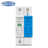 Ac Spd 1Pnpe อุปกรณ์ป้องกันไฟกระชากแรงดันต่ำป้องกันไฟกระชากสำหรับบ้าน T2 T1 50ka 385V 255V