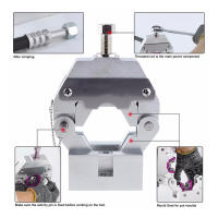 คู่มือ A/C ที่ย้ำท่อ A/C อะลูมินัมอัลลอยเครื่องมือการย่นท่อสำหรับรถยนต์