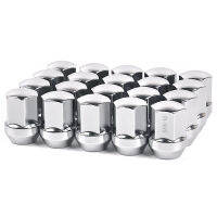 20pcs 916-18 One-Piece Black OEM Factory Style Large Acorn Seat Lug Nuts for Dodge DakotaDurangoRam 1500 Factory Wheels