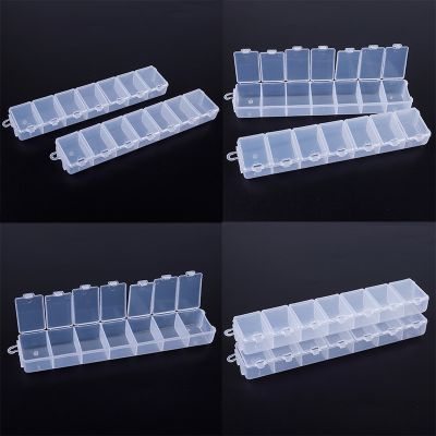 【CW】❂◆☈  7 Grids Compartments Plastic Transparent Organizer Jewel Bead Cover Storage for Jewelry Pill