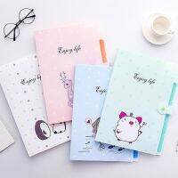 Cute A4 File Folders 5 Pockets Office Expanding Document Organizer with Button Closure Office School Supplies