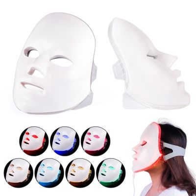 2021NOBOX-Minimalism Design 7 Colors LED Facial Mask Photon Therapy Anti-Acne Wrinkle Removal Skin Rejuvenation Face Skin Care Tools