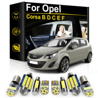 ภายในไฟ LED สำหรับ Opel Corsa B D C E F สำหรับ vauxhal 1994 1998 2000 2002 2004 2008 2015 2016 2017 2020 CANbus อุปกรณ์เสริม