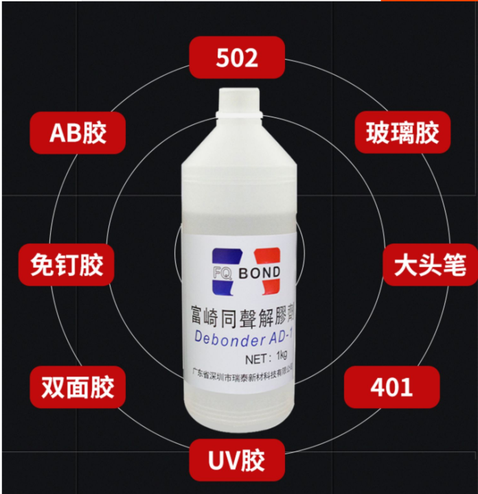 High-efficiency glue dissolving agent 502 glue dissolving agent acrylic
