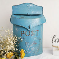 1Pc Vintage Courtyard Outdoor Mailbox Decoration Crafts, Garden Suggestion Mailboxes Handmade Hanging Post Box Home Ornaments