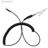 ❐◘▼ 1.5 Meter Anti static Spring Grounding Wire Clamp Earth Cable Alligator Clip to U Type Terminal for TS80/TS100 Soldering Iron