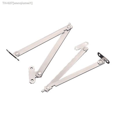 ✻ 2PCS/Set Furniture Cupboard Stainless Steel Rotatable Folding Lid Support Hinge Soft-Down Stay Hinge Left And Right Support