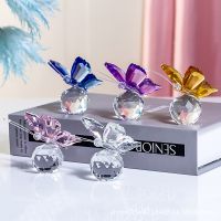 【CC】✹㍿  Figurine Ornaments Crafts Glass Paperweight Wedding Decoration Miniature Souvenir Gifts