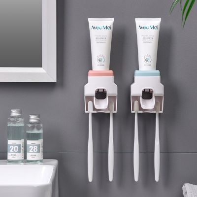 【jw】❃  Dispensador De Creme Automático Criativo Wall Mount espremedor Preguiçoso Impermeável Suporte Escova Dentes Dente 1 Pc