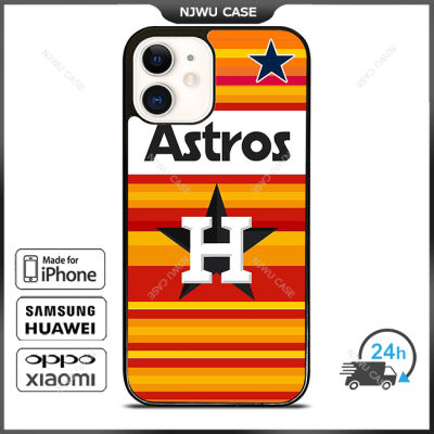 Houston Astros Mlb 2 Phone Case for iPhone 14 Pro Max / iPhone 13 Pro Max / iPhone 12 Pro Max / XS Max / Samsung Galaxy Note 10 Plus / S22 Ultra / S21 Plus Anti-fall Protective Case Cover