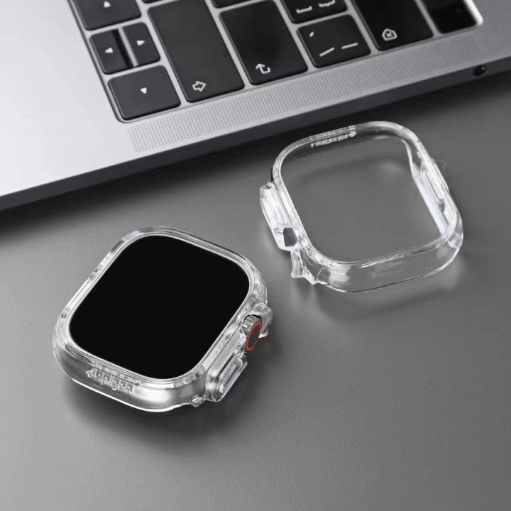 sกระหน่ำซีรีส์เคสสำหรับ-apple-watch-นาฬิกาผู้ชายแบบบางพอดีตัว7-8-41มม-45มม-49มม-ฝาครอบเคสพีซีเป็นพิเศษ