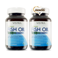 Vistra salmon fish oil 1000mg (pack2) 75 แคปซูล วิสทร้า น้ำมันปลาแซลมอน 1000มก