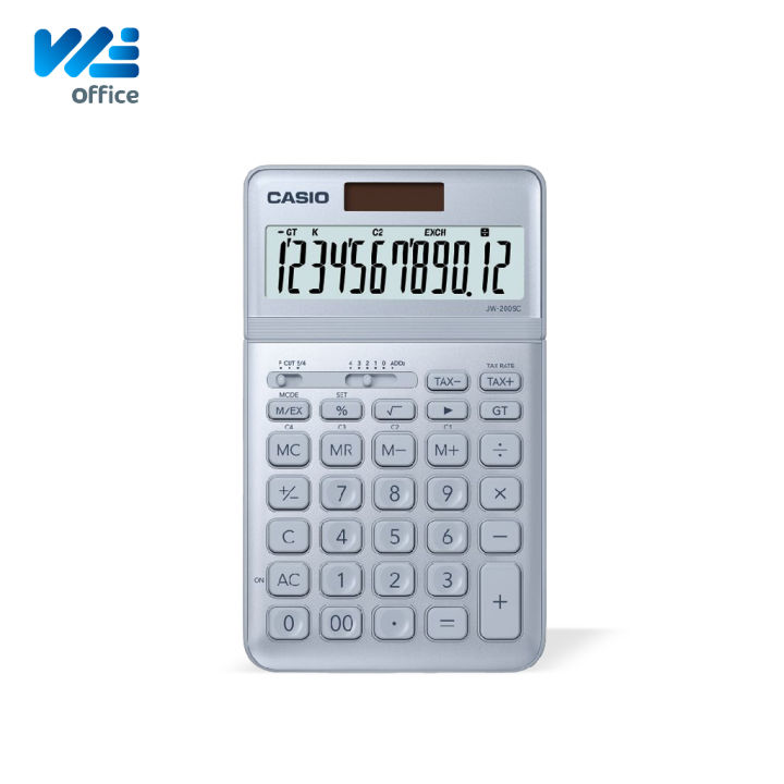 casio-คาสิโอ-เครื่องคิดเลข-12-หลัก-รับประกันศูนย์-รุ่น-jw-200sc