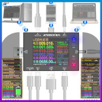 2.4นิ้ว USB Tester Type-C DC Digital Voltmeter Ammeter แรงดันไฟฟ้าโวลต์ PD Trigger Electric Meter Detector