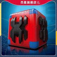 Jiexing 92501 Organ Box Parent-child Interactive Toys Plastic Small Particles Assembled DIY Building Blocks Spiderman toys