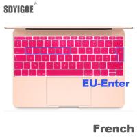 French keyboard protector For macbook retina 12 pro13 EU-Enter A1708 A1534 A1931 keyboard cover laptop accessories laptop film