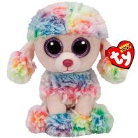 【cw】 15cm Ty Beanie Big Eyes Stuffed Soft 6 quot; Colorful Dog Children New Year