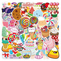 50pcs Colorful Candy Stickers For Notebooks Stationery Laptop Sticker Happy Planner Scrapbooking Material Craft Supplies