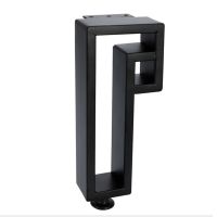 (Pack of 2pcs) Black Furniture Stand Legs Iron finish Bathroom Cabinet Leg Table Sofa Bed Feet H=200mm Furniture Protectors Replacement Parts Furnitur