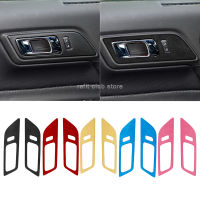 Suede Fluff Inner Door Handle Bowl Decorative Frame Car Stickers For Ford Mustang 2015-2021 Interior Modified Accessories