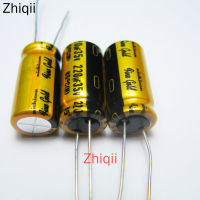 8ชิ้นล็อต Nichicon FG (FINE GOLD) Series 220uF 35V 10*20มม. ใหม่35V220UF Electrolytic Capacitor 220uF35V ตัวเก็บประจุเสียง