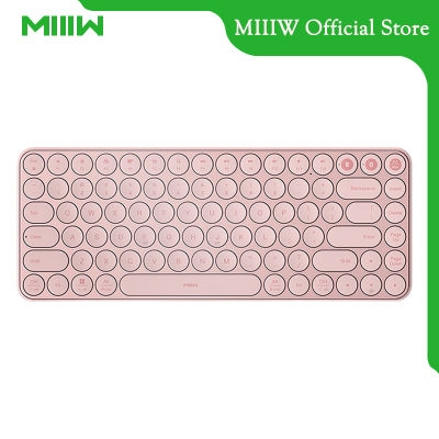 MIIIW คีย์บอร์ดไร้สาย 85 คีย์ Dual Mode Wireless Bluetooth Keyboard 2.4GHz แป้นพิมพ์บลูทูธ Bluetooth dual-mode keyboard