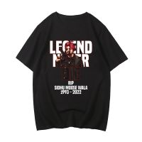 Summer Sidhu Moose Wala เสื้อยืด Legend Rapper Print สตรีทแวร์ผู้ชายสบาย ๆ แฟชั่นพลัสขนาดเสื้อยืดผ้าฝ้าย XS-5XL