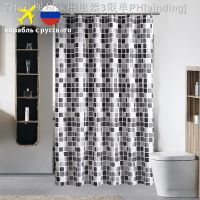 【CW】◐✺  Shower Curtain with 12 Hooks Mosaic Printed Curtains Polyester for Decoration