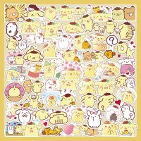 ✥✤ 60pcs Cute Pompom Purin Sticker Notebook Mobile Phone Skateboard Sticker Sanrio Cartoon Sticker Anime Stickers Laptop Skin