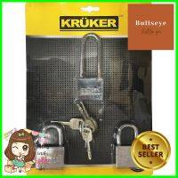 กุญแจคีย์อะไลก์ KRUKER 40 มม. แพ็ก 3 ตัวKEY ALIKE PADLOCK KRUKER 40MM PACK3 **ของแท้100%**