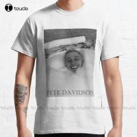 Pete Davidson In Bath Classic T-Shirt Oversized Shirts Funny Art Streetwear Cartoon Tee Custom Gift Xs-All Seasons Hip Hop 4XL 5XL 6XL