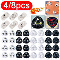 48Pcs Mute Rollers สำหรับเฟอร์นิเจอร์ Self Adhesive 3ลูกปัดล้อ Universal Pulley 360 ° หมุนล้อสำหรับถังขยะกล่องเก็บ