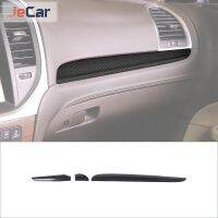 Jecar ABS รถคาร์บอนไฟเบอร์คอนโซลกลางตกแต่งลวดลายอุปกรณ์สติกเกอร์สำหรับ Chrysler 300C 2011การตกแต่งภายใน