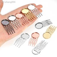10pcs Cabochon Base Teeth Metal Hair Comb Clips Claw Hairpins Hair Clips DIY Jewelry Findings For Women Wedding Hair Supplies
