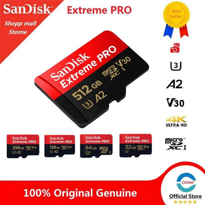 ♤Sandisk Extreme Pro Memory Card SD Card 512GB256GB128GB64GB32GB