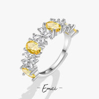 Ring Womens Imitation Natural Yellow Diamond Wide Face Womens Ring Hand Jewelry Ring